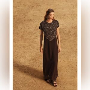 Zara LIMITED EDITION EMBROIDERED TOP DRESS
